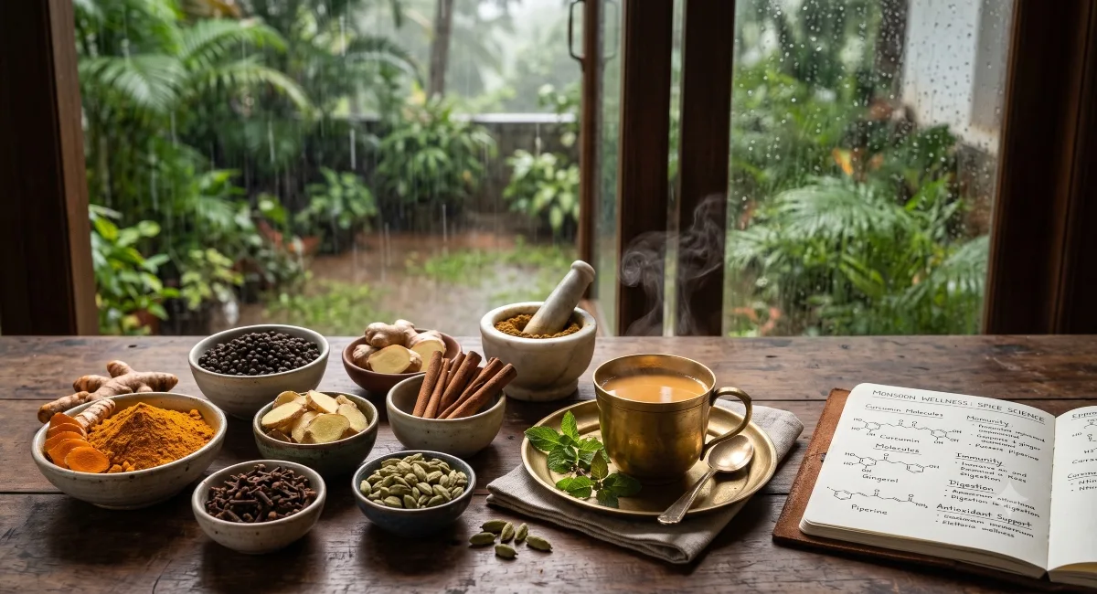 Why Kerala Eats Differently in Karkidakam: The Spice Science Behind Monsoon Wellness